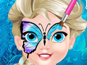 Play Baby Elsa Butterfly Face Art