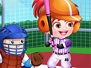 Play Baby Hazel Baseball Player Dressup