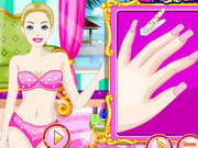Play Barbie Nail Design