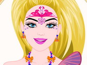 Play Barbie Princess Face Painting