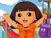 Play Dora Out To Park Dressup