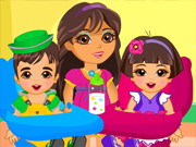 Play Dora Twins Babysitter