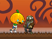 Play Eat Pumpkins in Zombie Town