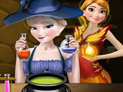 Play Elsa and Anna Superpower Potions