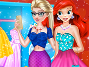Play Elsa And Ariel Club Party