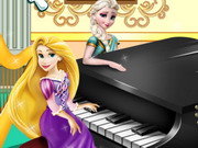 Play Elsa and Rapunzel Piano Contest