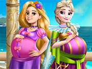 Play Elsa and Rapunzel Pregnant BFFs