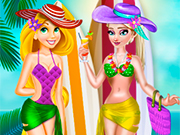 Play Elsa and Rapunzel Swim Suits Fashion