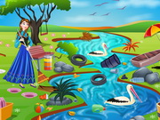 Play Princess Anna River Cleaning