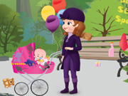 Play Sofia's baby stroller spa