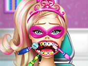 Play Super Barbie Dentist Care
