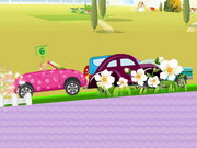 Play Barbie Car Racing