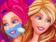 Play Barbie Valentines Facial Makeover