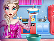 Play Elsa Cooking Christmas Cake
