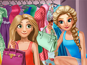 Play Elsa And Rapunzel Dressing Room