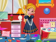 Play Frozen Anna Bedroom Cleaning