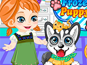 Play Frozen Anna Puppy Caring
