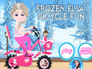Play Frozen Elsa Bicycle Fun