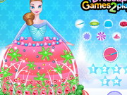 Play Frozen Princess Gown Cake Decor