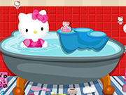 Play Hello Kitty Bathroom Cleanup