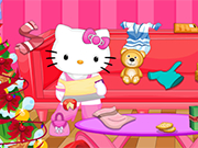 Play Hello Kitty Christmas Room Clean Up