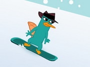 Play Perry The Platypus Snowboarding