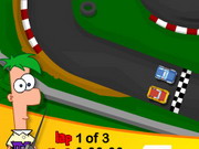 Play Phineas And Ferb Car Race
