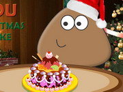 Play Pou Christmas Cake