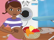 Play Pregnant Doc Mcstuffins Ironing Clothes