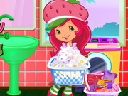 Play Strawberry Shortcake Washing Clothes