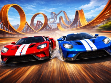 Two Stunt Supercars