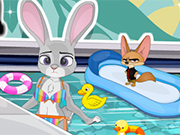 Play Zootopia Pool Party Cleaning